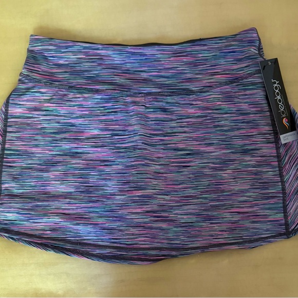 Ideology Striped Multicolor Performance Skort - Picture 6 of 6